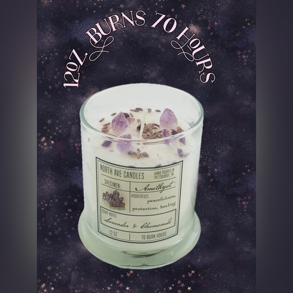 12oz. Lavender.& Chamomile Hand Poured Candle - Picture 10 of 10